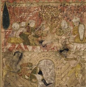 Balami_-_Tarikhnama_-_The_death_of_Musaylima_at_the_hand_of_the_Ethiopian_Slave_Wahshi_(cropped)