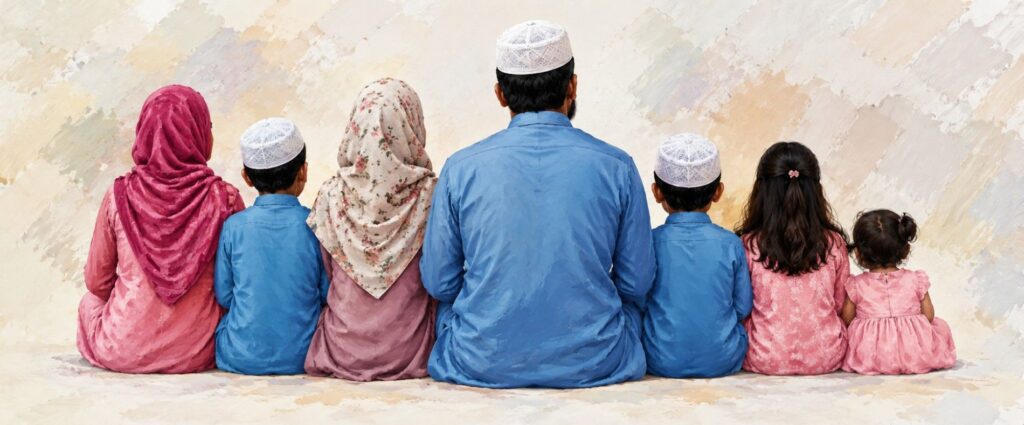 Family Togetherness in Soft Colors-200kb
